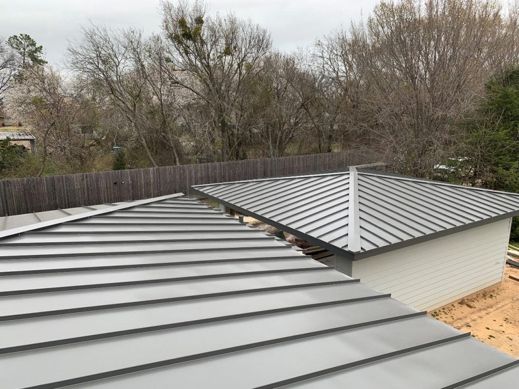 Metal roof replacement by Lankford Roofing in Sherman, TX