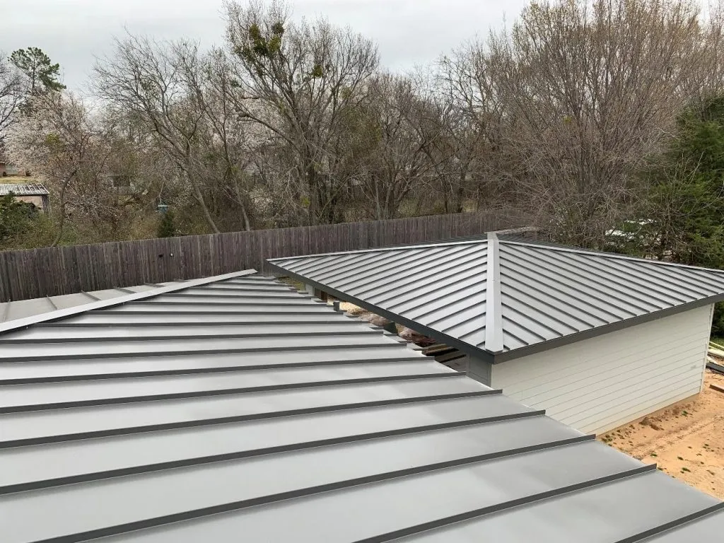 Metal roof replacement by Lankford Roofing in Sherman, TX