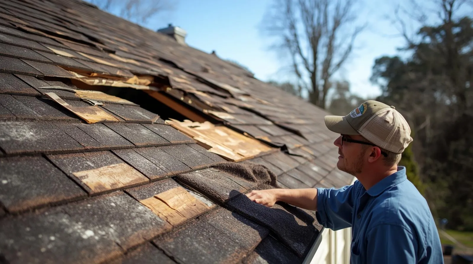 Roof restoration after claim