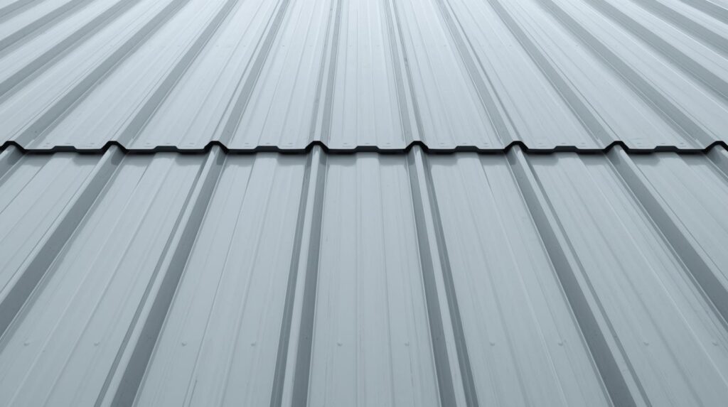 Completed standing seam install