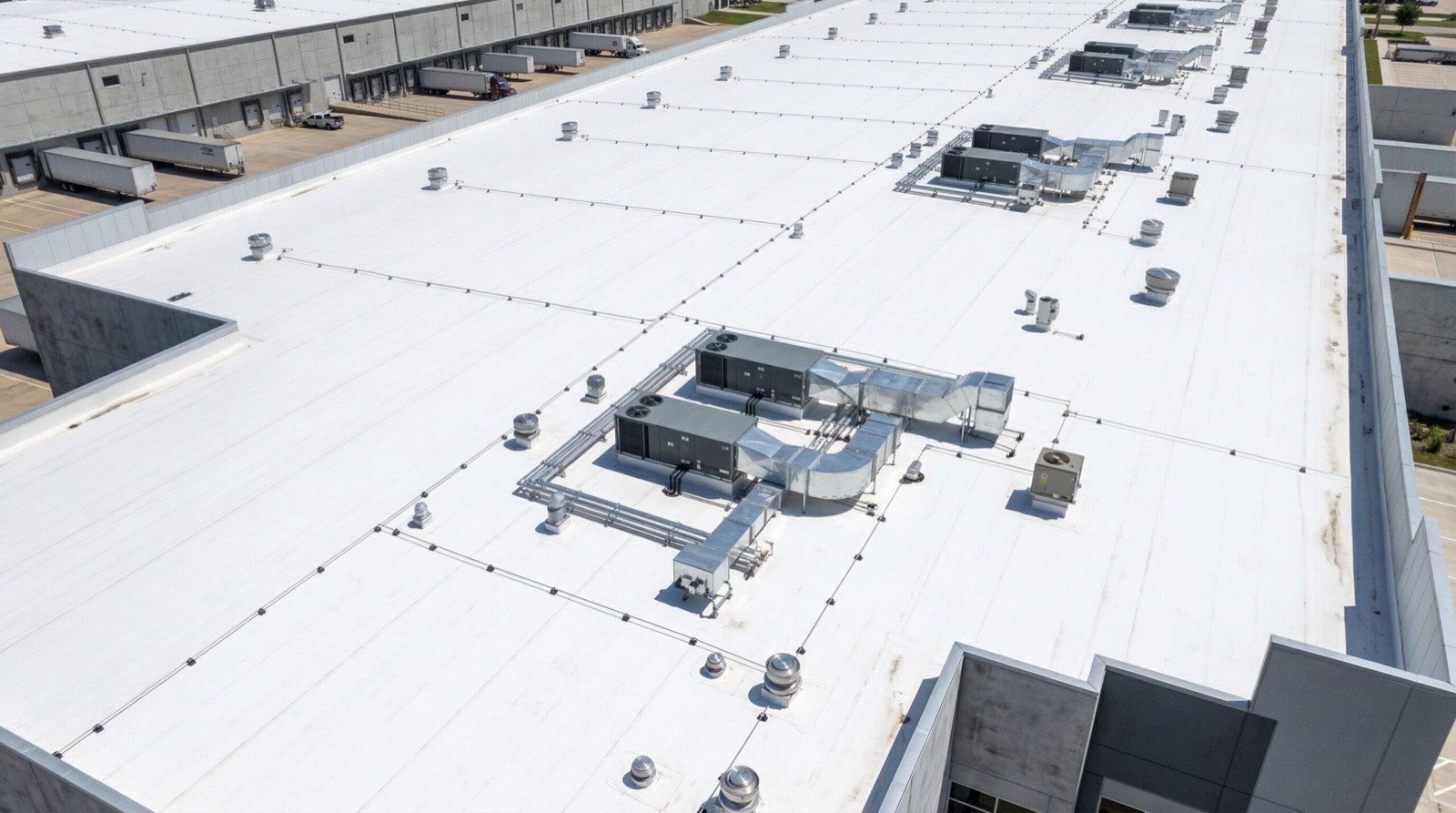 TPO membrane install