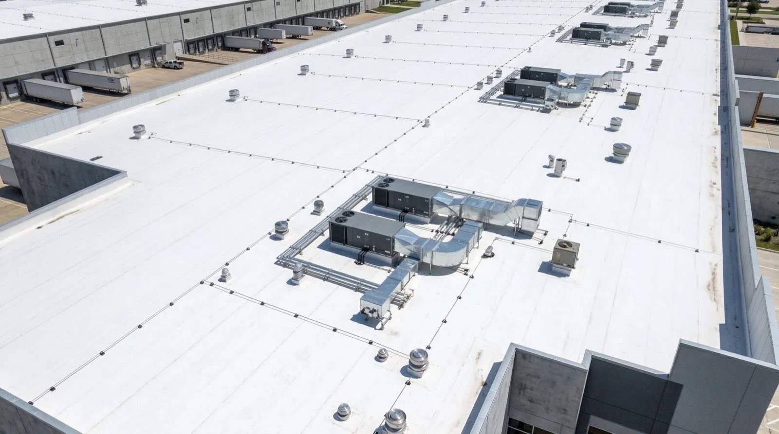 TPO membrane install