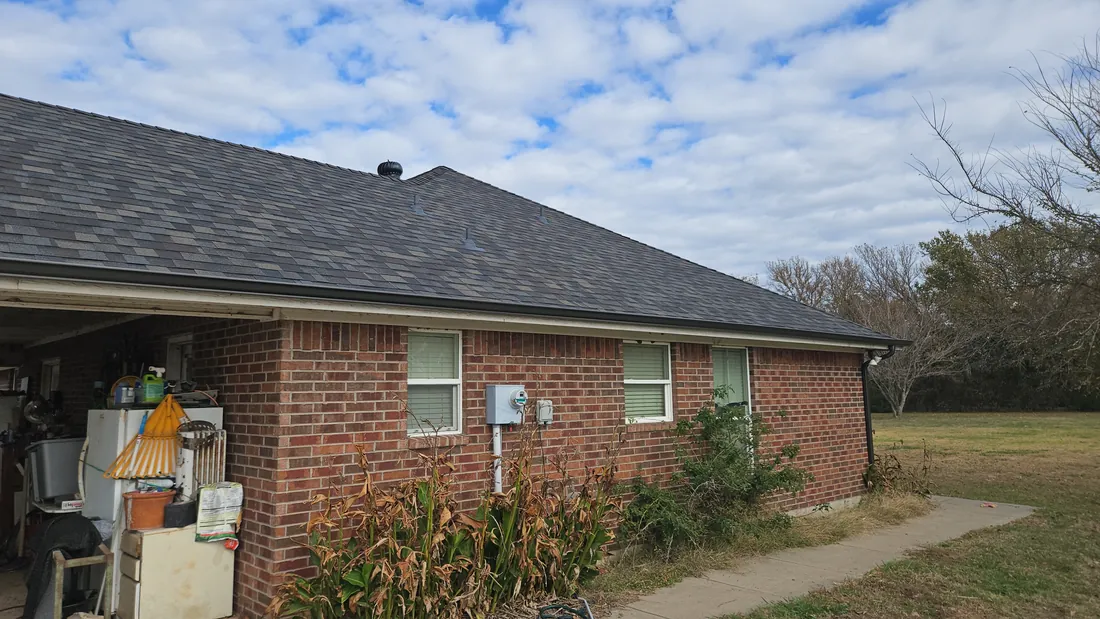 Owens Corning Duration Roof in Black Sable, Plus New Gutters, in Denison, TX - Lankford Roofing
